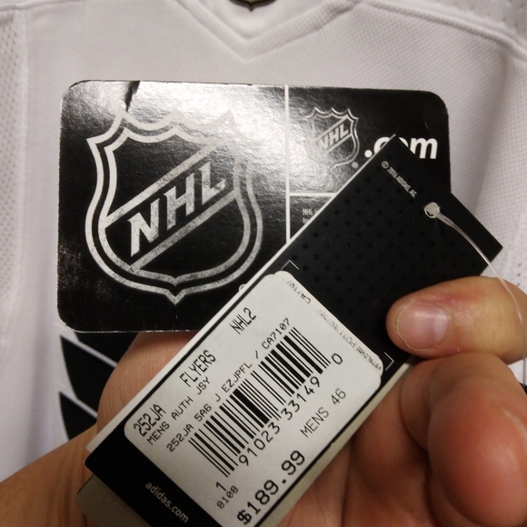 Adidas authentic climalite Philadelphia Flyers Taylor Leier auto alt jersey - Picture 10 of 13